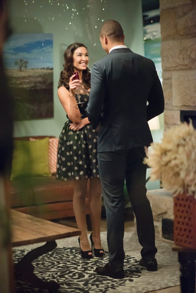 Laurina Fleure and Blake Garvey in a scene from the TV series The Bachelor Australia. Laurina Fleure and Blake Garvey in a scene from the TV series The Bachelor Australia.