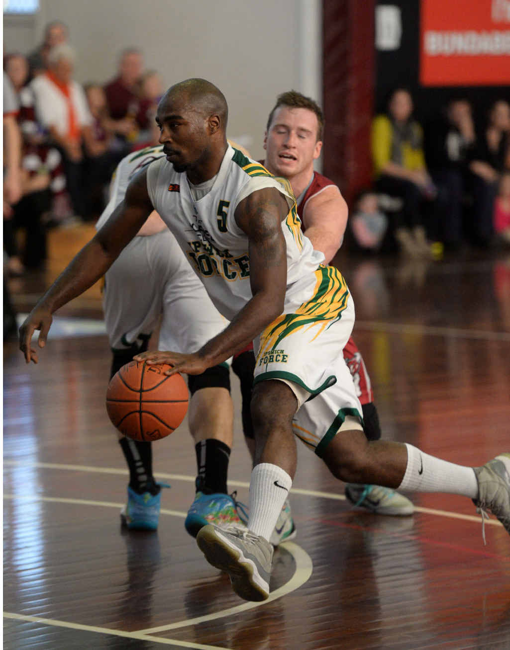 TAKING CONTROL: Force import James Legan had his best state league season with the Ipswich club this year. TAKING CONTROL: Force import James Legan had his best state league season with the Ipswich club this year.