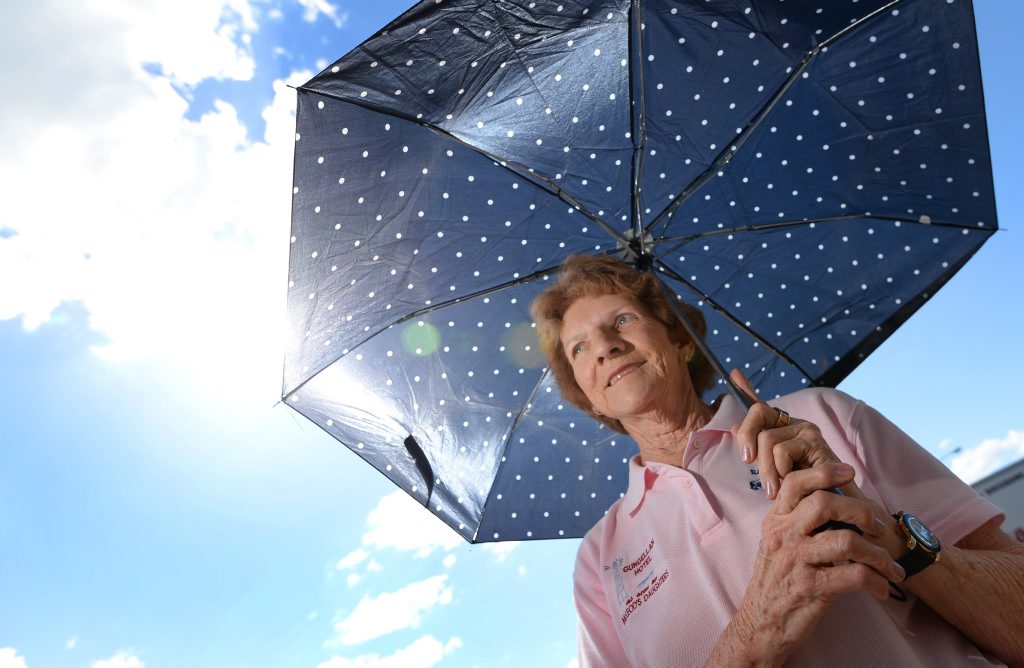 Cherith Weis has recently had a skin cancer removed and warns people to stay covered up when out in the sun. Photo: Chris Ison / The Morning Bulletin Cherith Weis has recently had a skin cancer removed and warns people to stay covered up when out in the sun. Photo: Chris Ison / The Morning Bulletin