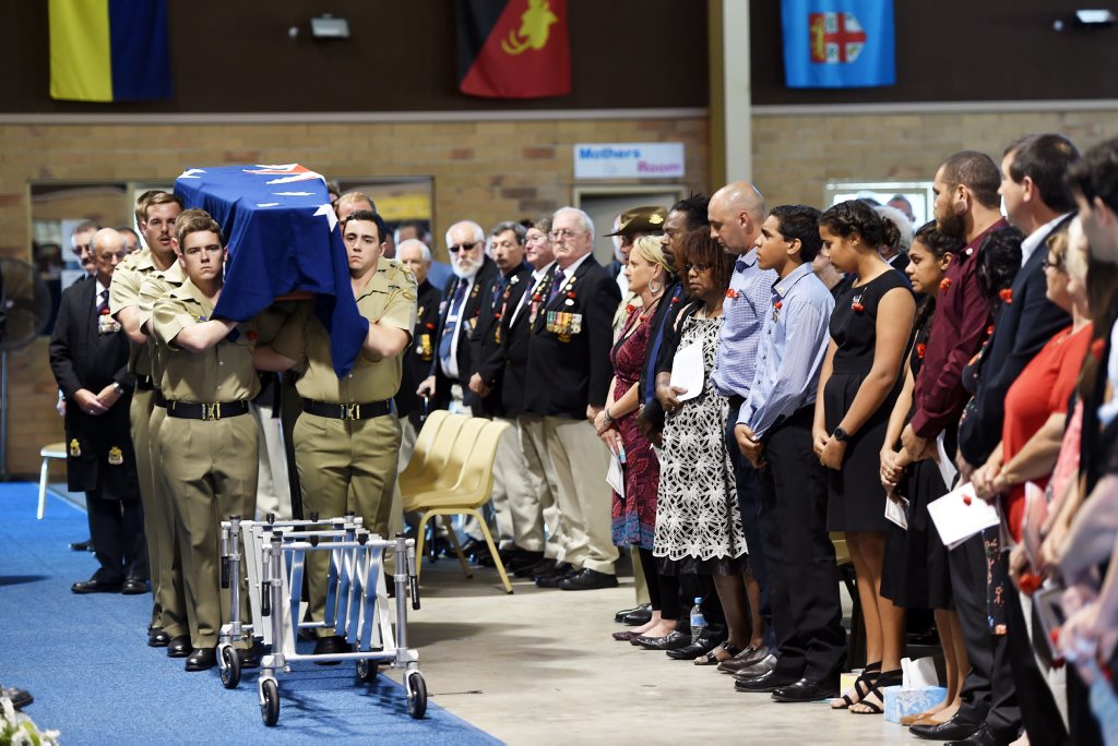 Almost 1000 family and friends attended the funeral service for Buddy Lea in Nikenbah. Almost 1000 family and friends attended the funeral service for Buddy Lea in Nikenbah.