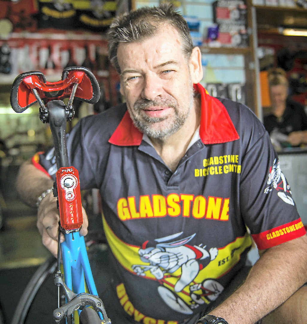 Gladstone Bicycle Centre owner Dave McIntosh. Gladstone Bicycle Centre owner Dave McIntosh.