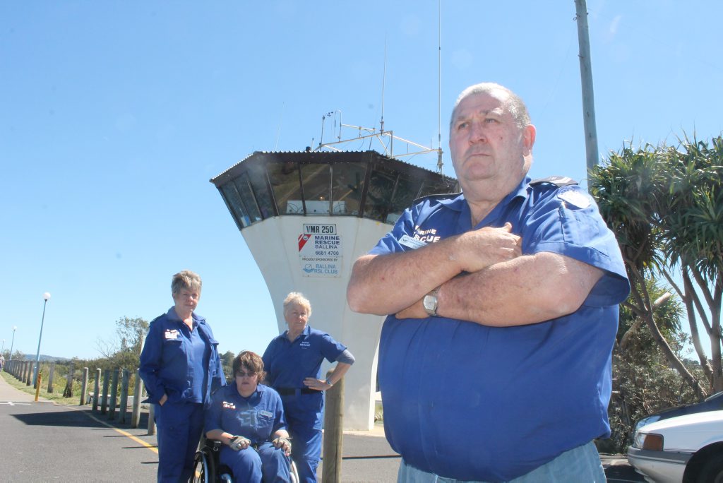 PUT UP THE CASH: Ballina's Marine Rescue unit has launched a petition calling for State and Federal governments to put up some money for a new tower on North Wall. Pictured are Commander John Donoghue with (back, from left) volunteers Joan Hurley, Catherine Ryan and Tanya Binning. PUT UP THE CASH: Ballina's Marine Rescue unit has launched a petition calling for State and Federal governments to put up some money for a new tower on North Wall. Pictured are Commander John Donoghue with (back, from left) volunteers Joan Hurley, Catherine Ryan and Tanya Binning.