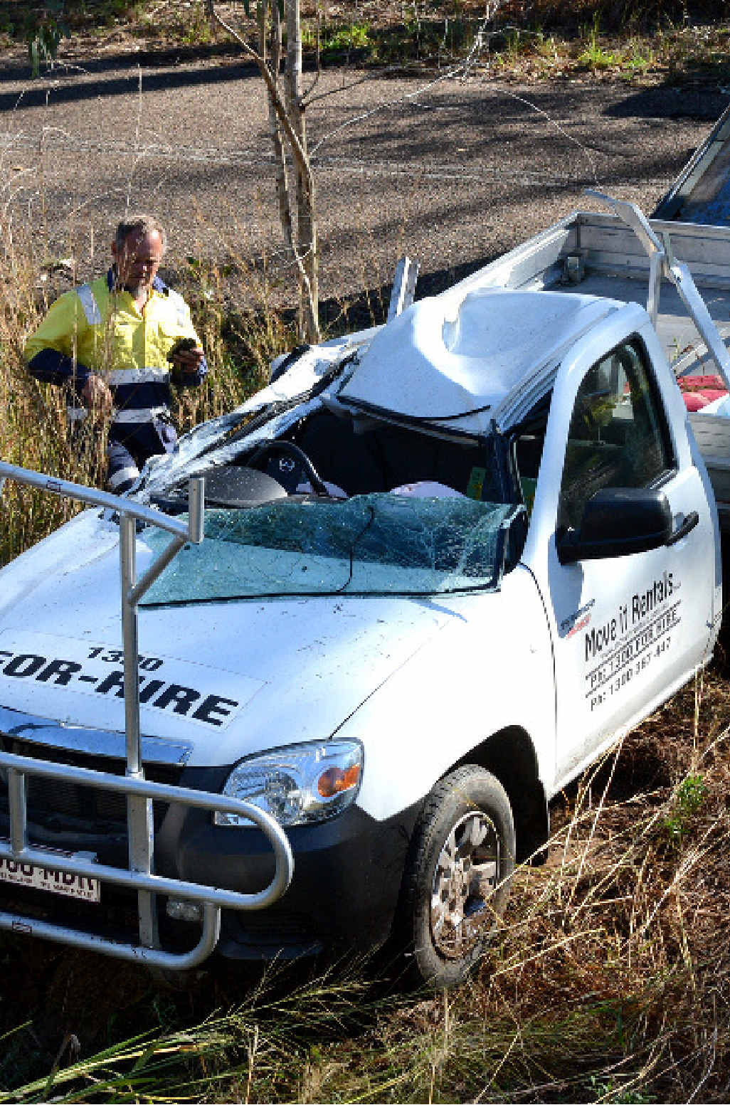 One of the crash scenes. One of the crash scenes.