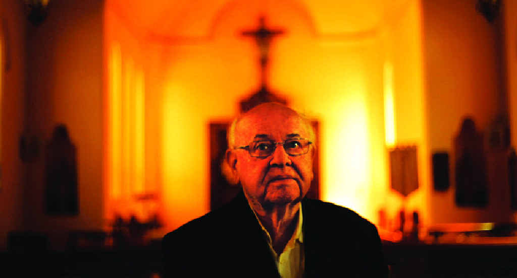 FATHER BOB: Father Bob Maguire will bring his film to Gympie’s Heart of Gold International Film Festival.