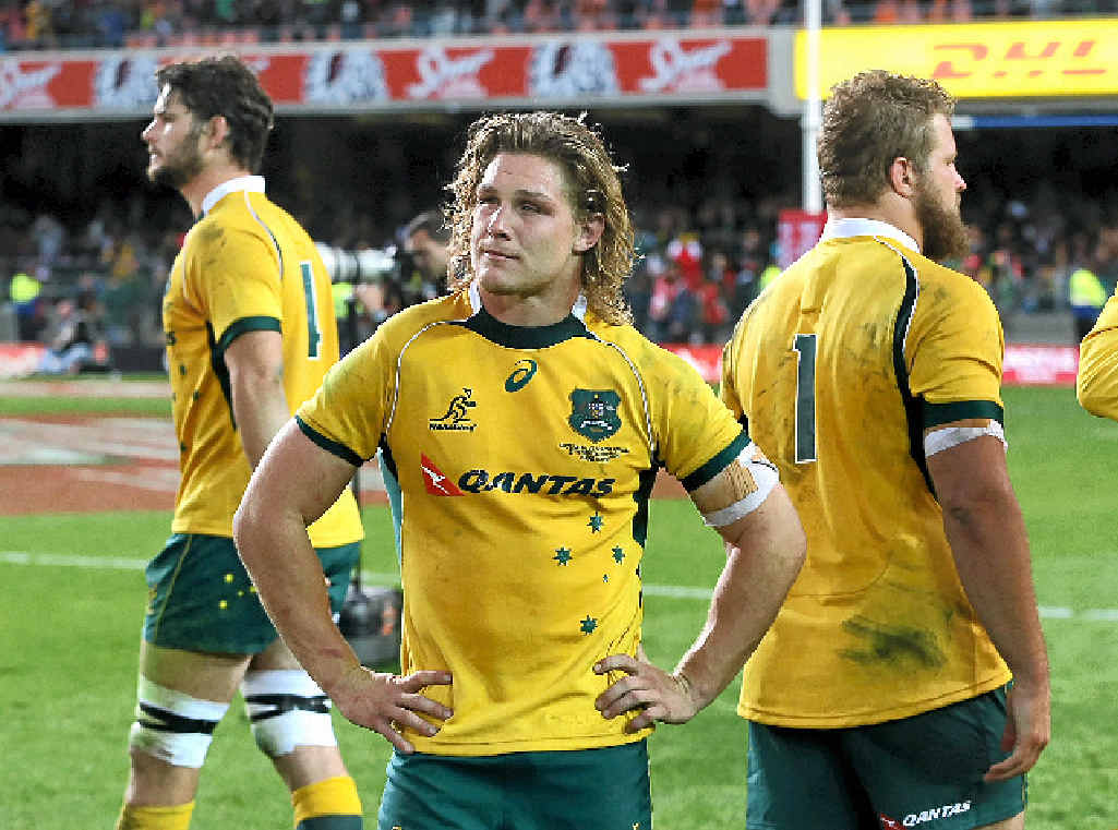 DEJECTED: A disappointed Wallabies captain Michael Hooper after the defeat to South Africa in Cape Town. DEJECTED: A disappointed Wallabies captain Michael Hooper after the defeat to South Africa in Cape Town.