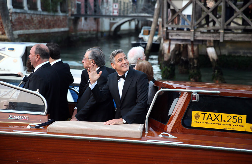 George Clooney arrives at the Aman Hotel where he is set to marry Amal Alamuddin George Clooney arrives at the Aman Hotel where he is set to marry Amal Alamuddin