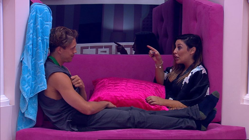 Good mates: Big Brother housemates Ryan Ginns and Katie Schepis. Good mates: Big Brother housemates Ryan Ginns and Katie Schepis.