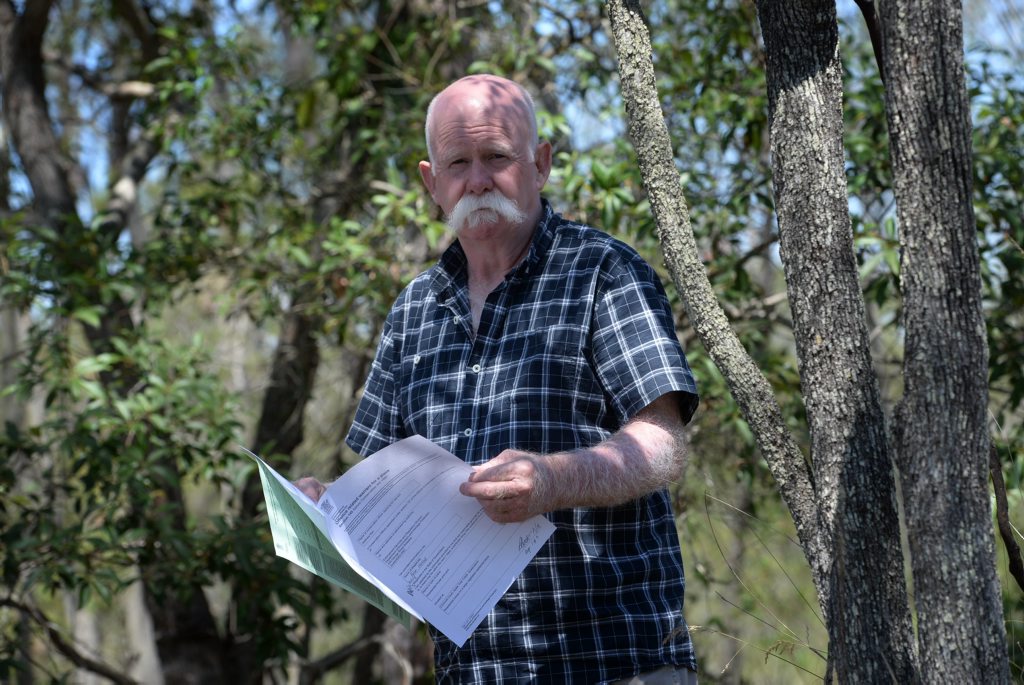 NATURE CONSERVATION ACT: Colin Candy has had his kangaroos removed from his Apple Tree Creek property. Photo: Mike Knott / NewsMail NATURE CONSERVATION ACT: Colin Candy has had his kangaroos removed from his Apple Tree Creek property. Photo: Mike Knott / NewsMail