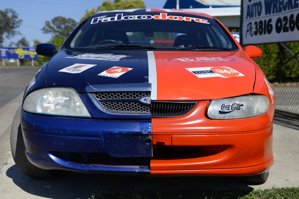 The vehicle dubbed the 'Falcodore'. The vehicle dubbed the 'Falcodore'.