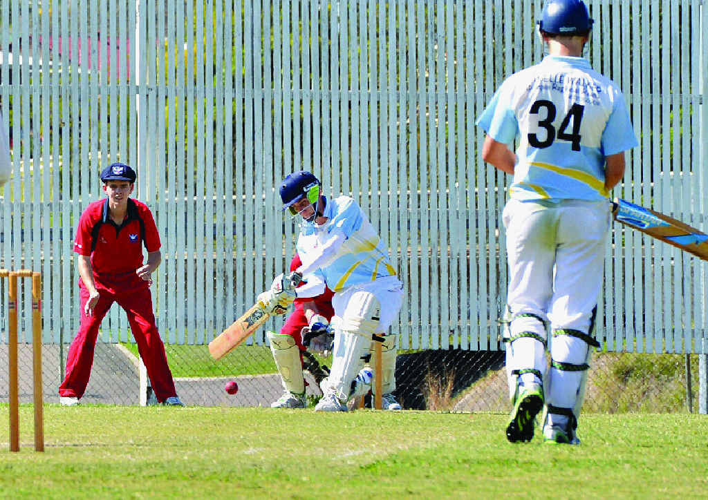LINING UP: Gympie under-18 captain Zach Gagen during his match-winning innings at Albert Park on Monday. LINING UP: Gympie under-18 captain Zach Gagen during his match-winning innings at Albert Park on Monday.