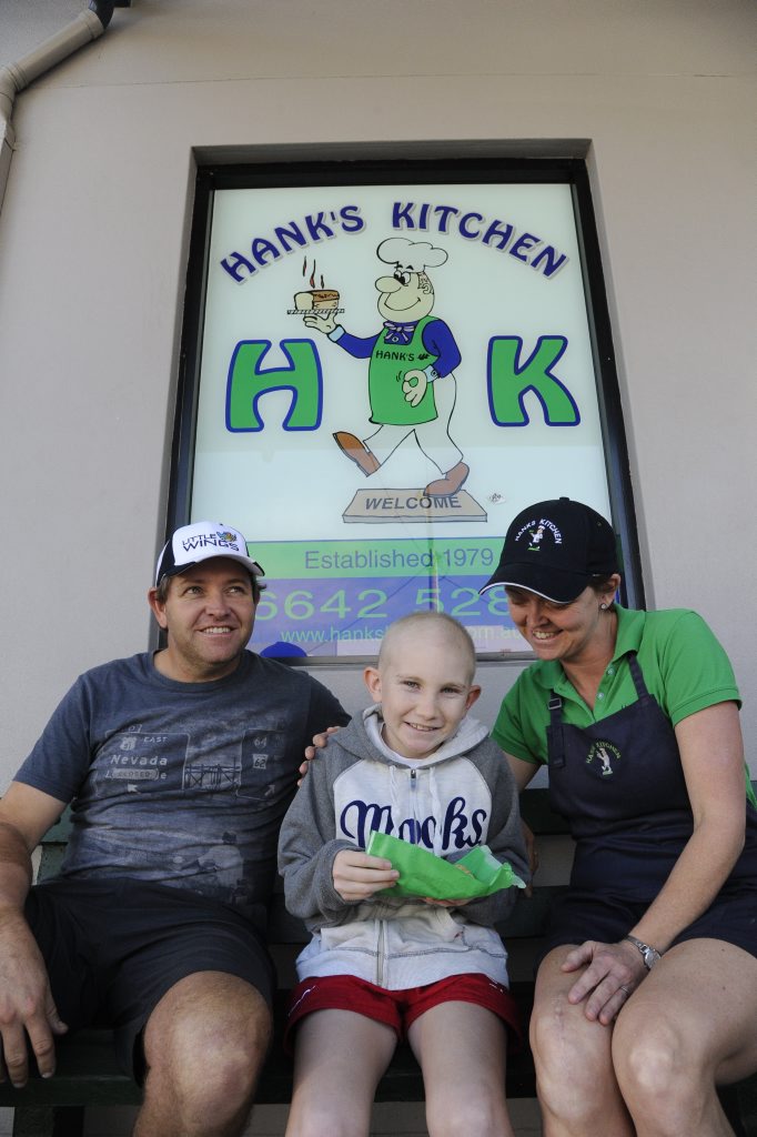 Owners of Grafton's Hank's Bakery Aaron Hancock and N'dea Skeels have opened their business arms and heart this week to support the 'Little Wings Charity' and Sam Carroll by donating 50 cents from each product sold. Photo Debrah Novak / The Daily Examiner Owners of Grafton's Hank's Bakery Aaron Hancock and N'dea Skeels have opened their business arms and heart this week to support the 'Little Wings Charity' and Sam Carroll by donating 50 cents from each product sold. Photo Debrah Novak / The Daily Examiner