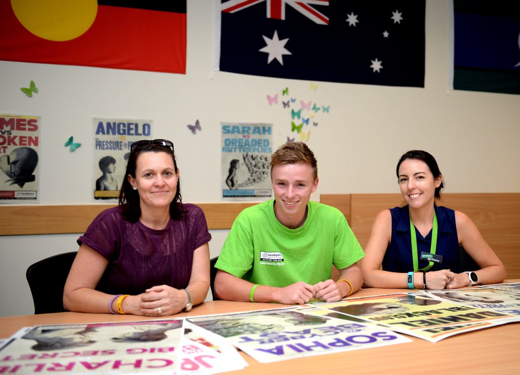 Jen Williams, Kade Horen and Stacey Borsboom from Headspace Rockhampton discuss Mental Health Week. Photo Allan Reinikka / The Morning Bulletin Jen Williams, Kade Horen and Stacey Borsboom from Headspace Rockhampton discuss Mental Health Week. Photo Allan Reinikka / The Morning Bulletin
