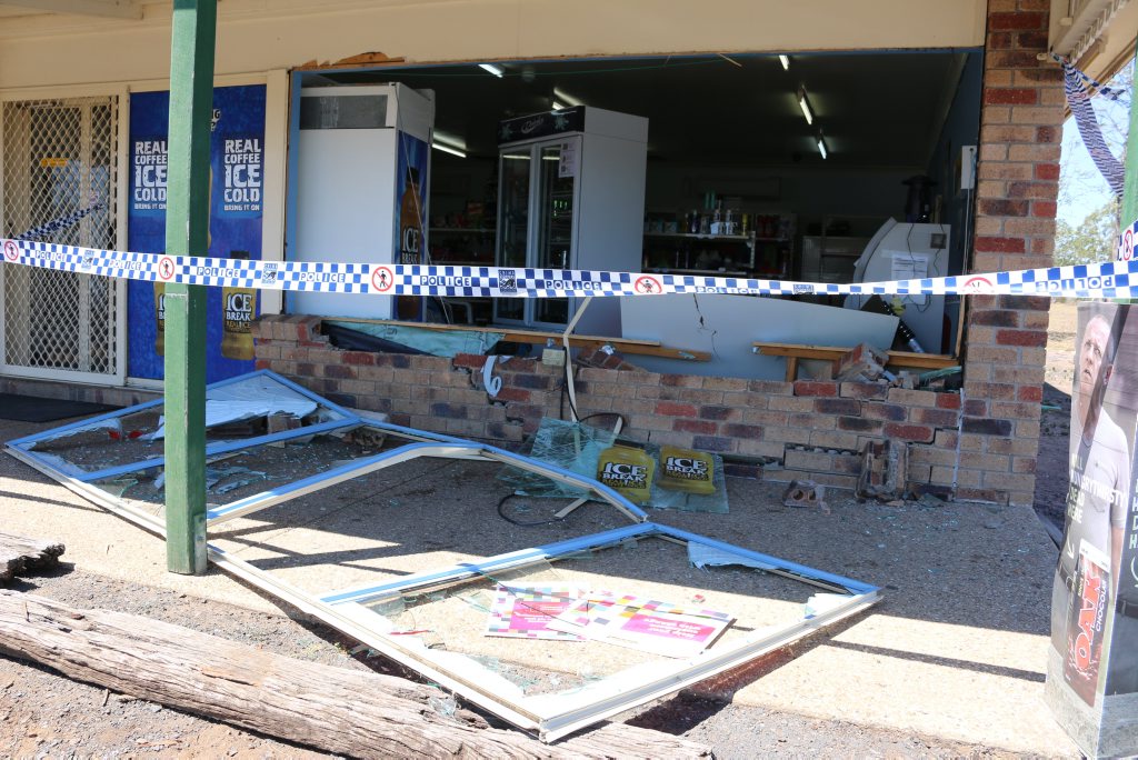 The Regency Downs Store was ram-raided early this morning. The Regency Downs Store was ram-raided early this morning.