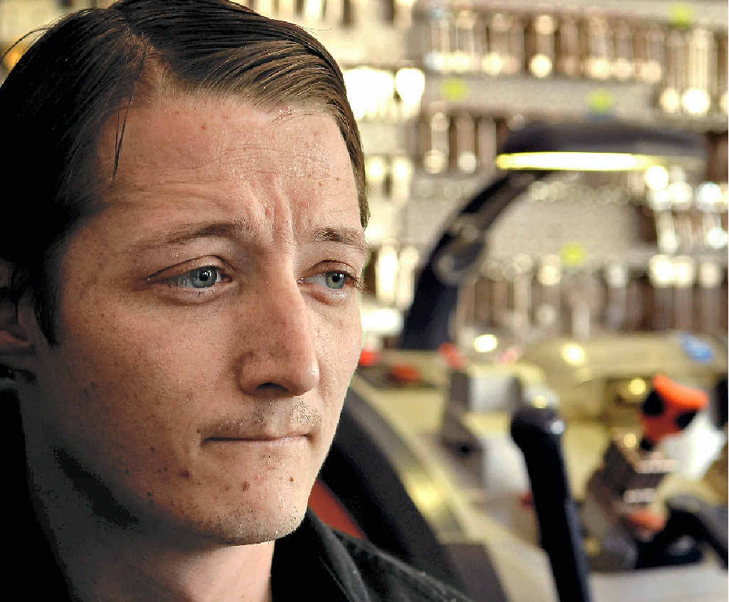 HEALING PROCESS: Bashing victim Kile Beaumont has returned to work on light duties at Gympie Master Locksmiths. HEALING PROCESS: Bashing victim Kile Beaumont has returned to work on light duties at Gympie Master Locksmiths.