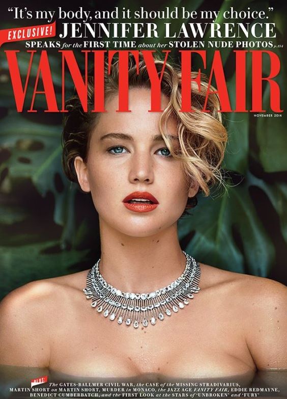 Jennifer Lawrence on the cover of Vanity Fair Jennifer Lawrence on the cover of Vanity Fair