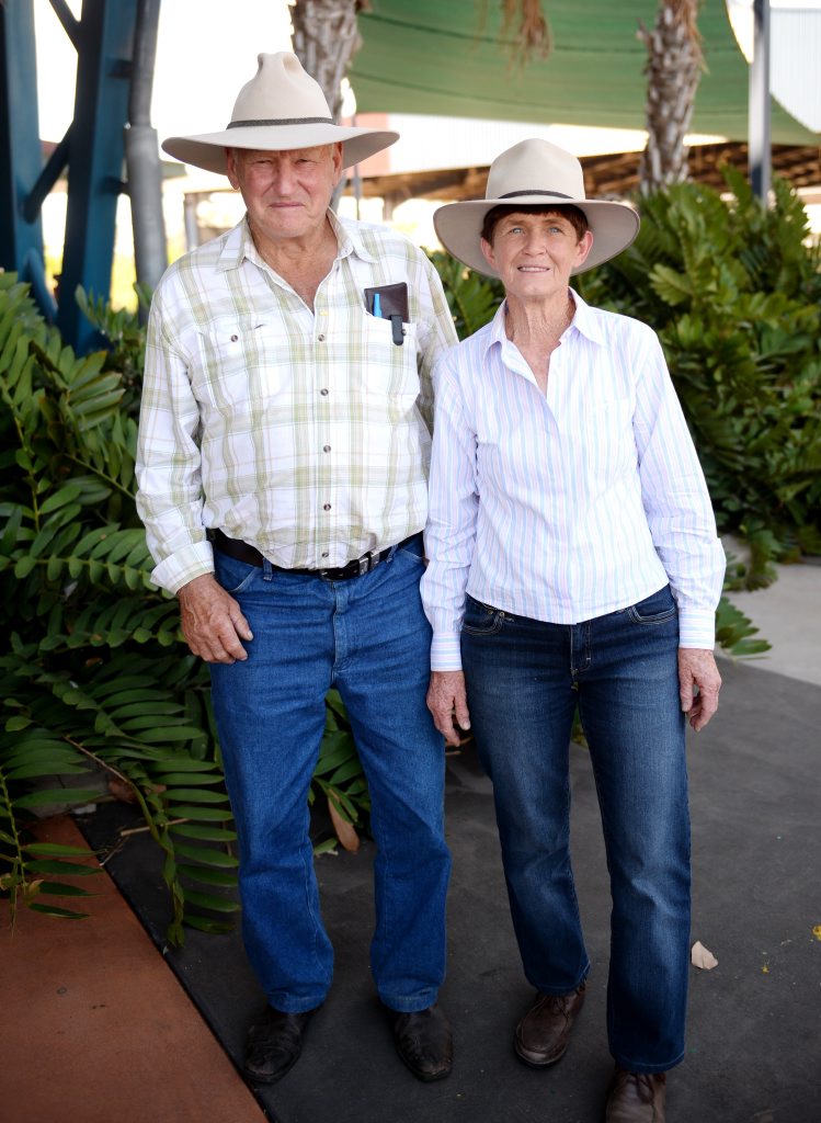 Ernie and Margaret Mollenhagen at CQLX for Brahman Week. Photo Allan Reinikka / The Morning Bulletin Ernie and Margaret Mollenhagen at CQLX for Brahman Week. Photo Allan Reinikka / The Morning Bulletin