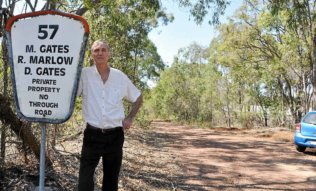 HAD ENOUGH: Malcolm Gates is fed up with people dumping debris, rubbish and building waste on his property. HAD ENOUGH: Malcolm Gates is fed up with people dumping debris, rubbish and building waste on his property.