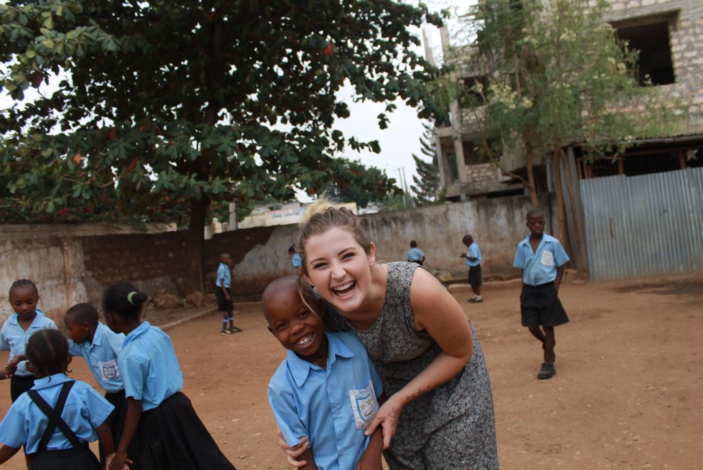 School girl Rosie from the Nyota village with Rockhampton's Sarah Long on her six month visit to Africa in 2014. Photo Contributed School girl Rosie from the Nyota village with Rockhampton's Sarah Long on her six month visit to Africa in 2014. Photo Contributed