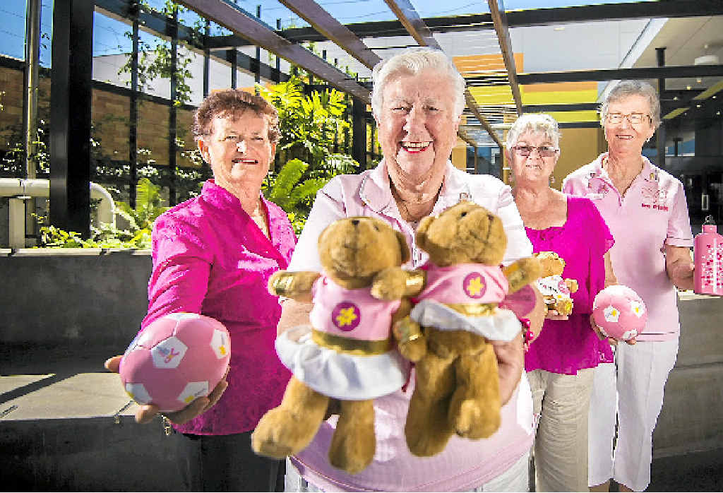 RAISING FUNDS: Cancer Council Gladstone branch volunteers Ros Newberry, Kathy Nielsen, Jenny Winning and Kay Brown. RAISING FUNDS: Cancer Council Gladstone branch volunteers Ros Newberry, Kathy Nielsen, Jenny Winning and Kay Brown.