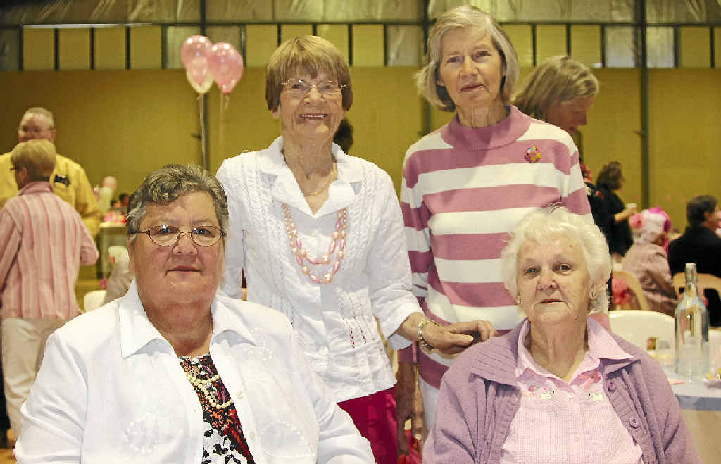 RAISING MONEY: Jan Petersen, Jill Bartz, Dawn Davidson and Shirley Ballard at a past Killarney Pink Ribbon Brunch. RAISING MONEY: Jan Petersen, Jill Bartz, Dawn Davidson and Shirley Ballard at a past Killarney Pink Ribbon Brunch.
