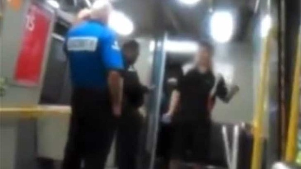 A young man engaged in racial abuse after a train guard told him to take his feet of the seat. A young man engaged in racial abuse after a train guard told him to take his feet of the seat.