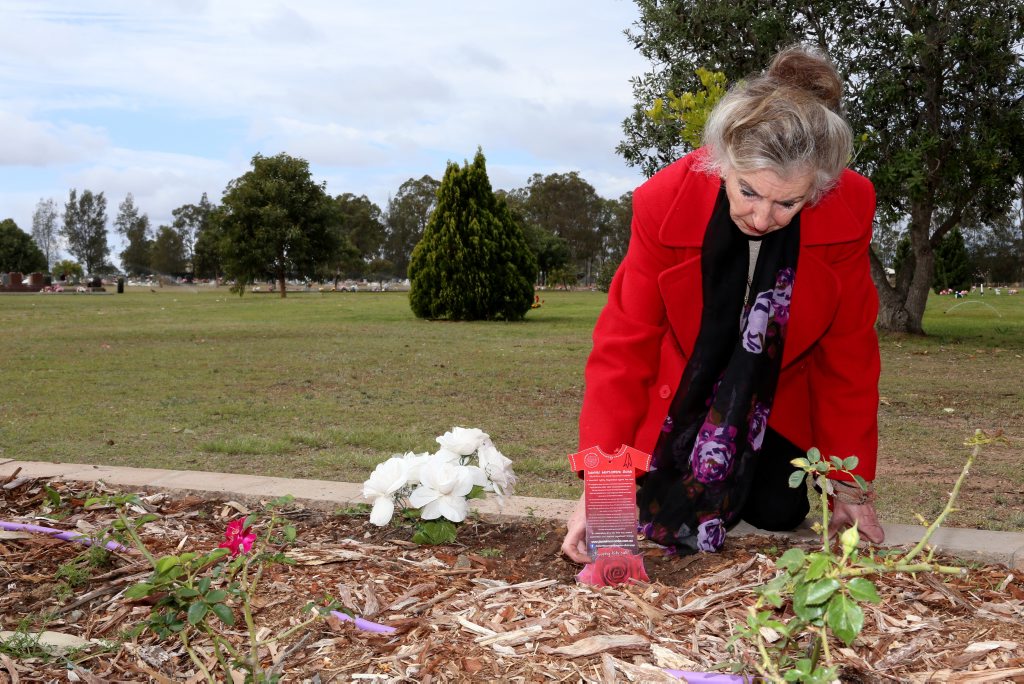 Sheila Kemp was sickened when roses were stolen from Nanango Cemetery.