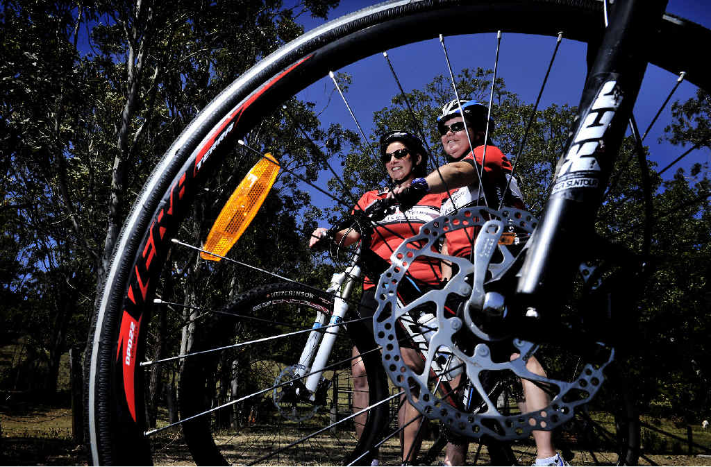 BREAKTHROUGH: Heather Marsh and Rachel Sipple are excited about a mountain bike circuit to be built near Albert Park in Lismore. BREAKTHROUGH: Heather Marsh and Rachel Sipple are excited about a mountain bike circuit to be built near Albert Park in Lismore.