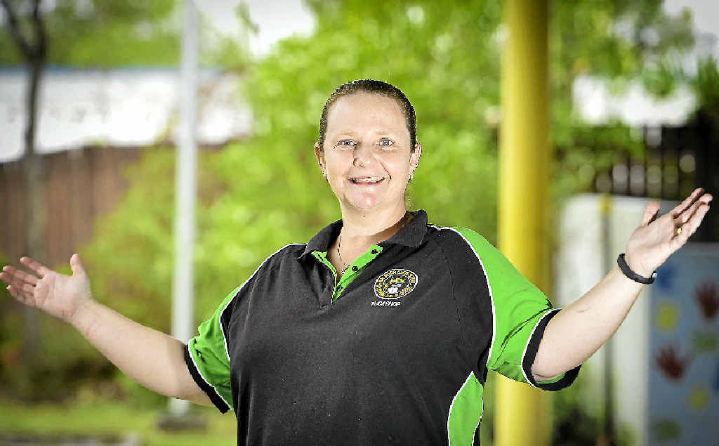 GYM JOURNEY: Samantha Smith is riding a spin bike at the gym to raise money for cancer research. GYM JOURNEY: Samantha Smith is riding a spin bike at the gym to raise money for cancer research.