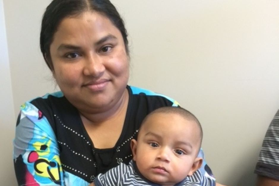 Australian-born baby Ferouz and his mother Latifar. Australian-born baby Ferouz and his mother Latifar.