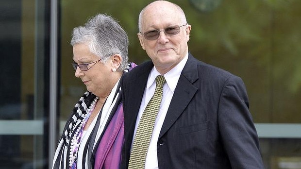 Elaine and Nigel Baden-Clay outside Brisbane Supreme Court. Photo: Claudia Baxter
Elaine and Nigel Baden-Clay outside Brisbane Supreme Court. Photo: Claudia Baxter