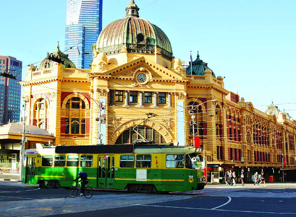 Flinders Street Station has style. Flinders Street Station has style.