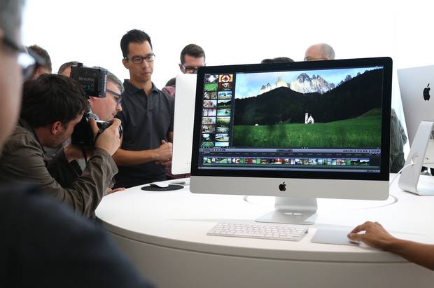 Apple's new iMac boasts a 5K Retina display with more pixels than a HD TV. Apple's new iMac boasts a 5K Retina display with more pixels than a HD TV.