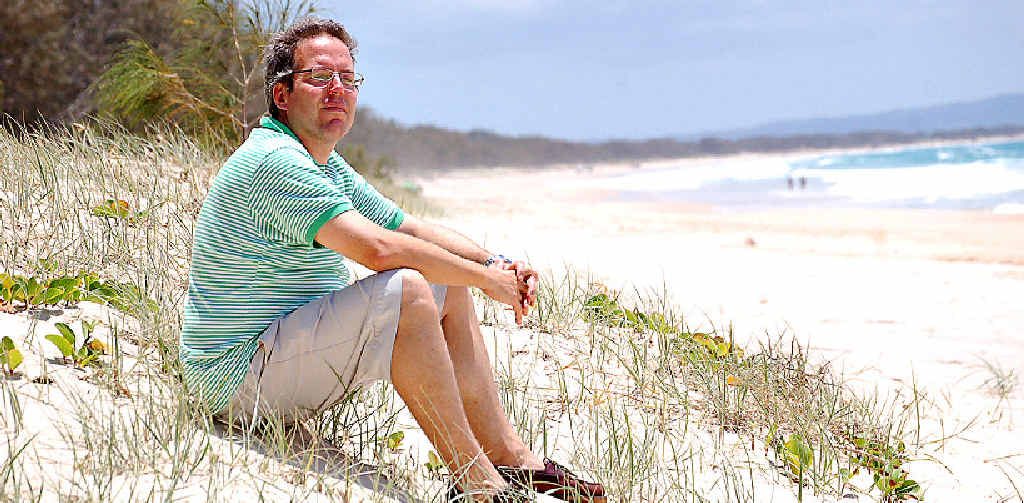 NO HAPPY ENDING: Andreas Krauchi on the beach in front of his Rainbow Shores development. NO HAPPY ENDING: Andreas Krauchi on the beach in front of his Rainbow Shores development.