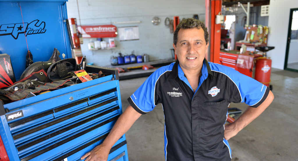 RESOURCEFUL: Paul Vella of Gympie’s Velmec Automotive says mechanics are resourceful in the face of car dealerships attempting to lock out independent mechanics from accessing diagnostic knowledge for new cars. RESOURCEFUL: Paul Vella of Gympie’s Velmec Automotive says mechanics are resourceful in the face of car dealerships attempting to lock out independent mechanics from accessing diagnostic knowledge for new cars.