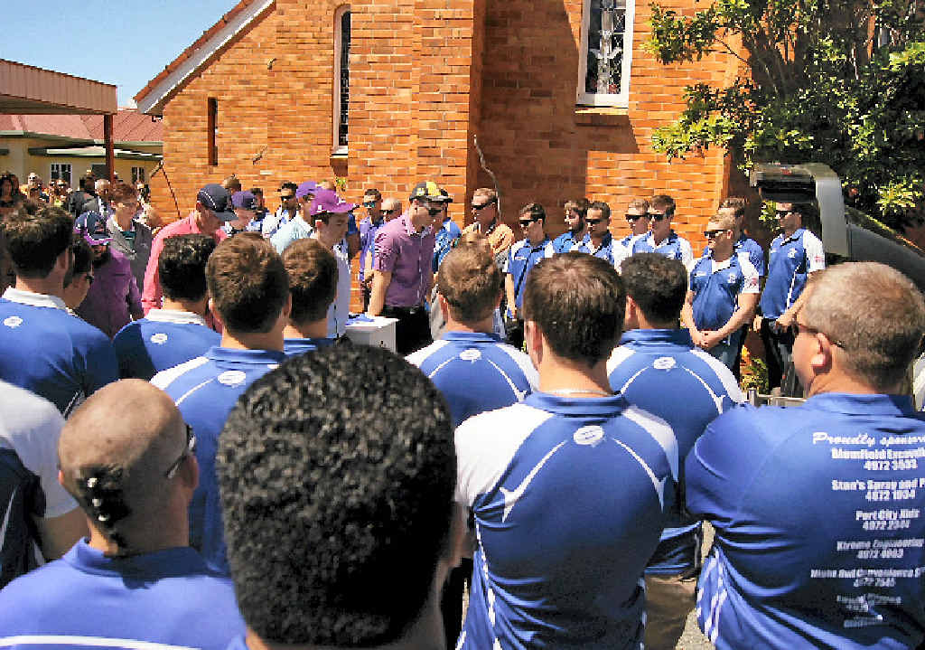BIG TURNOUT: Callum Ryan was farewelled in a service surrounded by family and friends, who shared memories of his fun personality, strong work ethic and passion for rugby league – especially the Melbourne Storm. BIG TURNOUT: Callum Ryan was farewelled in a service surrounded by family and friends, who shared memories of his fun personality, strong work ethic and passion for rugby league – especially the Melbourne Storm.