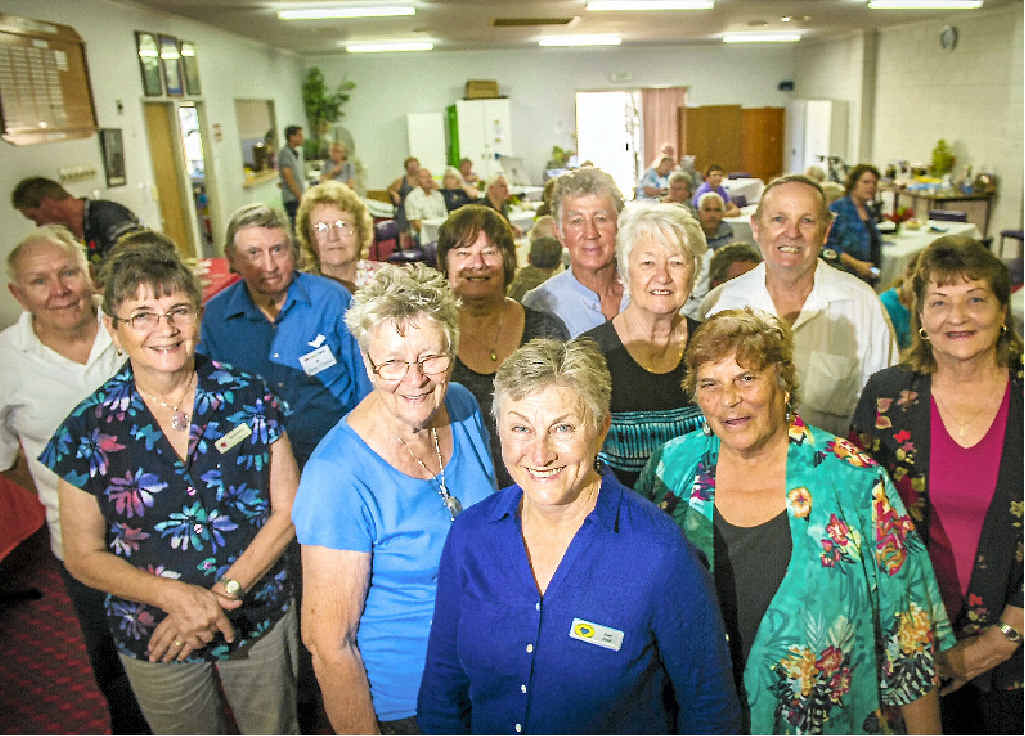 MAIN: Joan Fields (centre) and members of the Gladstone Gem Club celebrated their 50th anniversary on Saturday. MAIN: Joan Fields (centre) and members of the Gladstone Gem Club celebrated their 50th anniversary on Saturday.