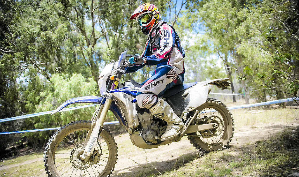 ON TRACK: Shane Henderson tests out one of the new courses during the Curtis Coast Trail Riders Club’s two-day event at Calliope. ON TRACK: Shane Henderson tests out one of the new courses during the Curtis Coast Trail Riders Club’s two-day event at Calliope.