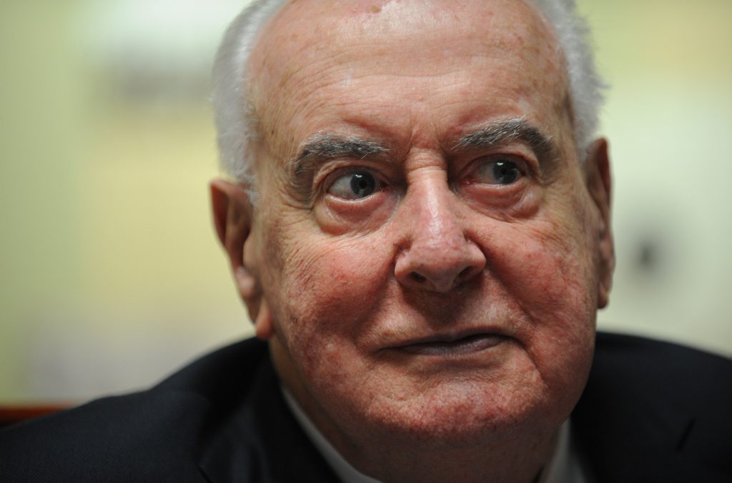 Former Prime Minister Gough Whitlam listens to a speech at the launch of a biography on him, A Moment in History, in Sydney on Thursday, Nov. 6, 2008. Former Prime Minister Gough Whitlam listens to a speech at the launch of a biography on him, A Moment in History, in Sydney on Thursday, Nov. 6, 2008.