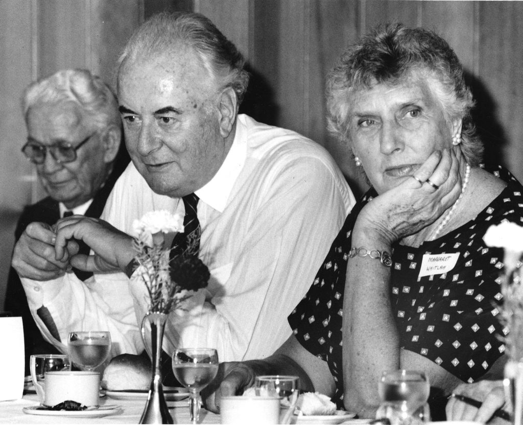 Historic: politics: Politicians Prime Minister Gough Whitlam and his wife Margaret Whitlam. Photo: The Queensland Times Archives Historic: politics: Politicians Prime Minister Gough Whitlam and his wife Margaret Whitlam. Photo: The Queensland Times Archives