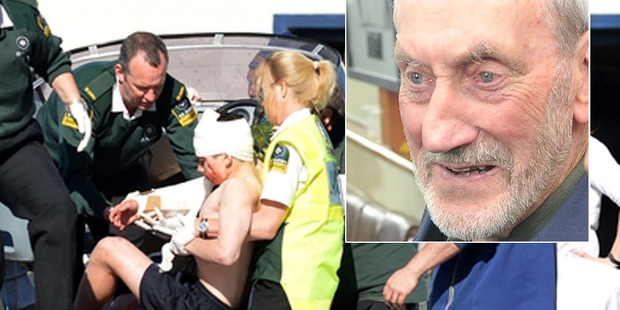 Fred Strachan (inset) says his age has nothing to do with the accident which put three schoolboy rowers in hospital. Photo / Otago Daily Times Fred Strachan (inset) says his age has nothing to do with the accident which put three schoolboy rowers in hospital. Photo / Otago Daily Times