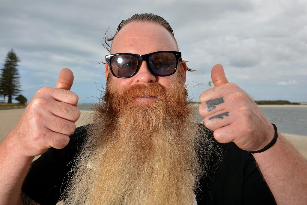 Image for sale: Nathan Coles won the Octoberfest beard compeition. Photo: Warren Lynam / Sunshine Coast Daily