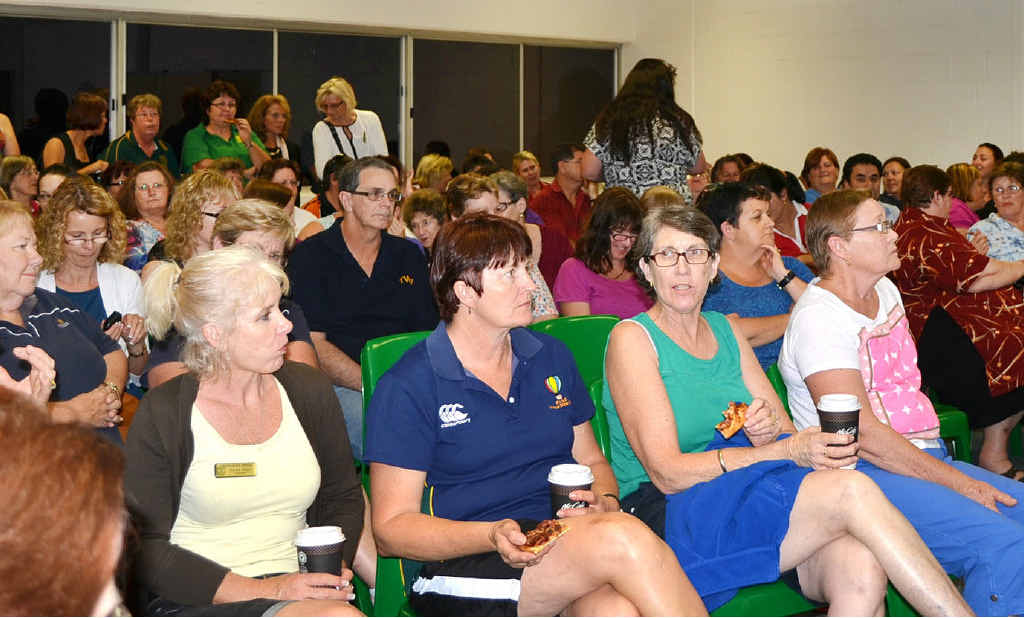 FEARFUL: A crowd of 105 education workers attended a meeting in Ipswich to discuss proposed LNP changes to their agreements. FEARFUL: A crowd of 105 education workers attended a meeting in Ipswich to discuss proposed LNP changes to their agreements.