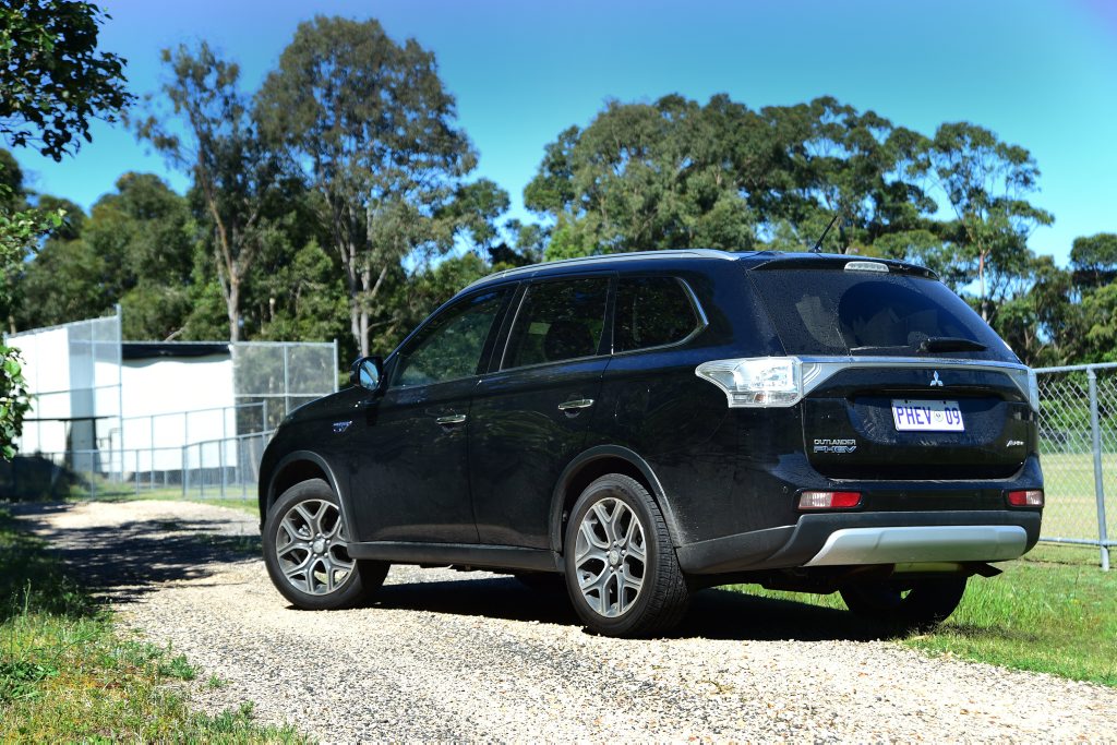 The Mitsubishi Outlander PHEV. The Mitsubishi Outlander PHEV.