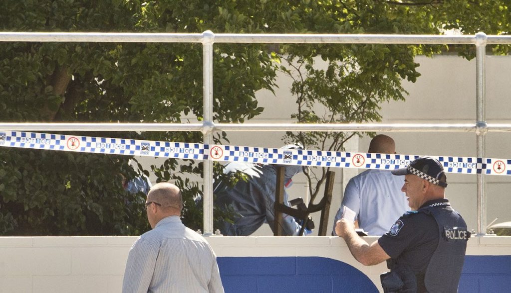 Police cordon off the Drayton Tavern after the discovery of a man's body at the bottom of a stairwell. Police cordon off the Drayton Tavern after the discovery of a man's body at the bottom of a stairwell.