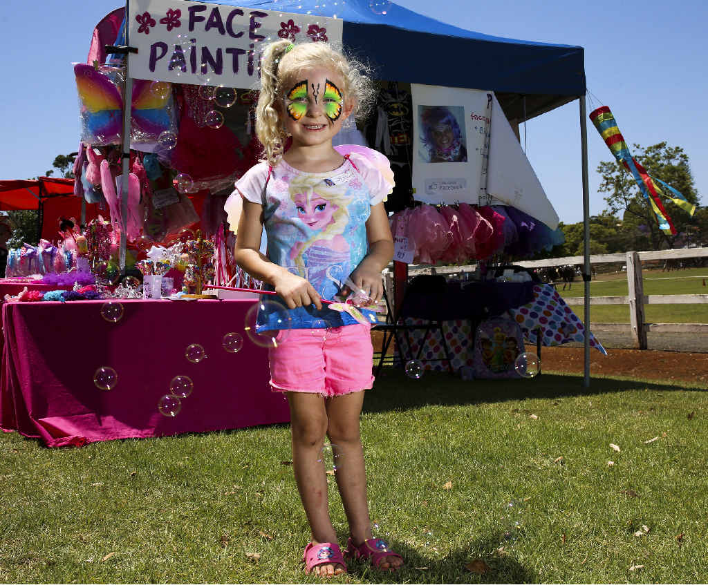 SHOW TIME: Charlie Short made the most of her time at the Alstonville Show at the weekend, taking in the sights and getting her face painted. SHOW TIME: Charlie Short made the most of her time at the Alstonville Show at the weekend, taking in the sights and getting her face painted.