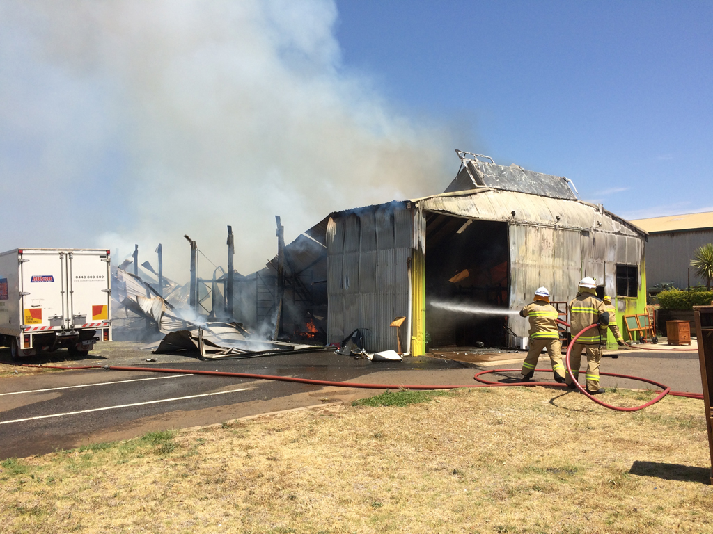 VIDEO: City business goes up in flames | Chronicle