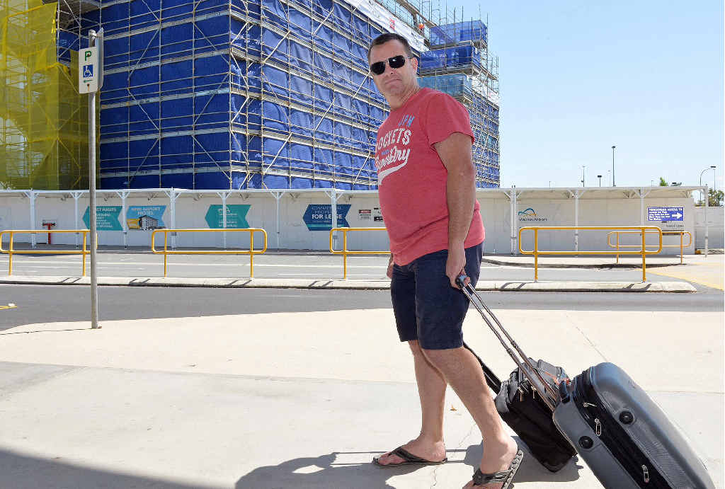 The new Ibis Hotel under construction at Mackay Airport is the first major project under its commercial land use plan. Commuter Brett Thompson says it will be “handy and timesaving”. The new Ibis Hotel under construction at Mackay Airport is the first major project under its commercial land use plan. Commuter Brett Thompson says it will be “handy and timesaving”.