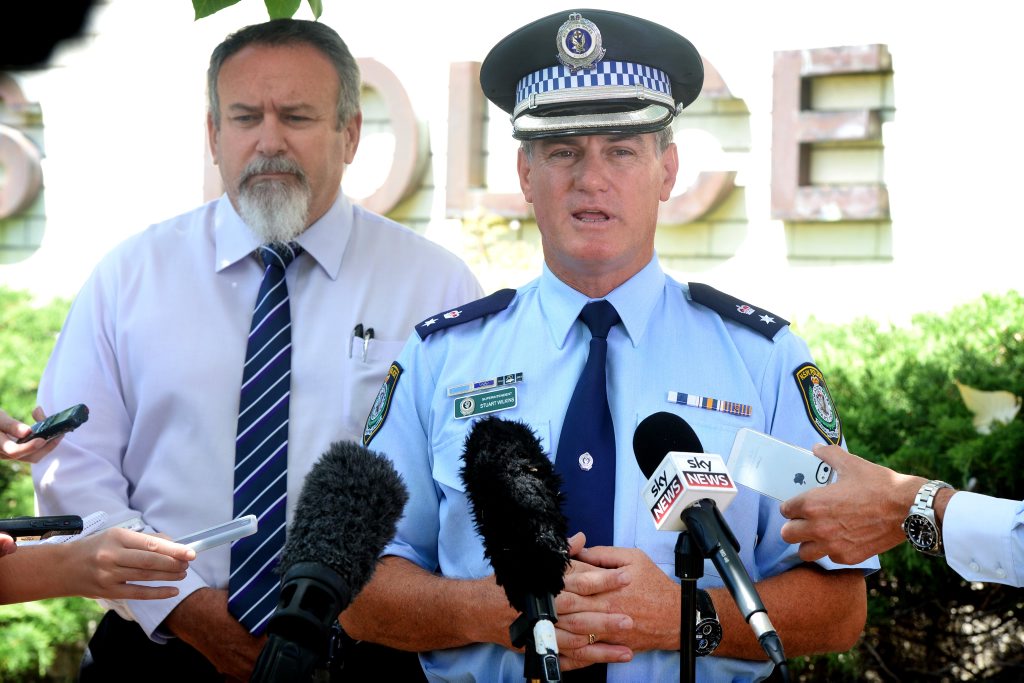 Detective senior constable Gary Sheehan and Tweed Byron LAC supt Stuart Wilkins at the Peter Foster media press conference. Photo: John Gass / Tweed Daily News Detective senior constable Gary Sheehan and Tweed Byron LAC supt Stuart Wilkins at the Peter Foster media press conference. Photo: John Gass / Tweed Daily News