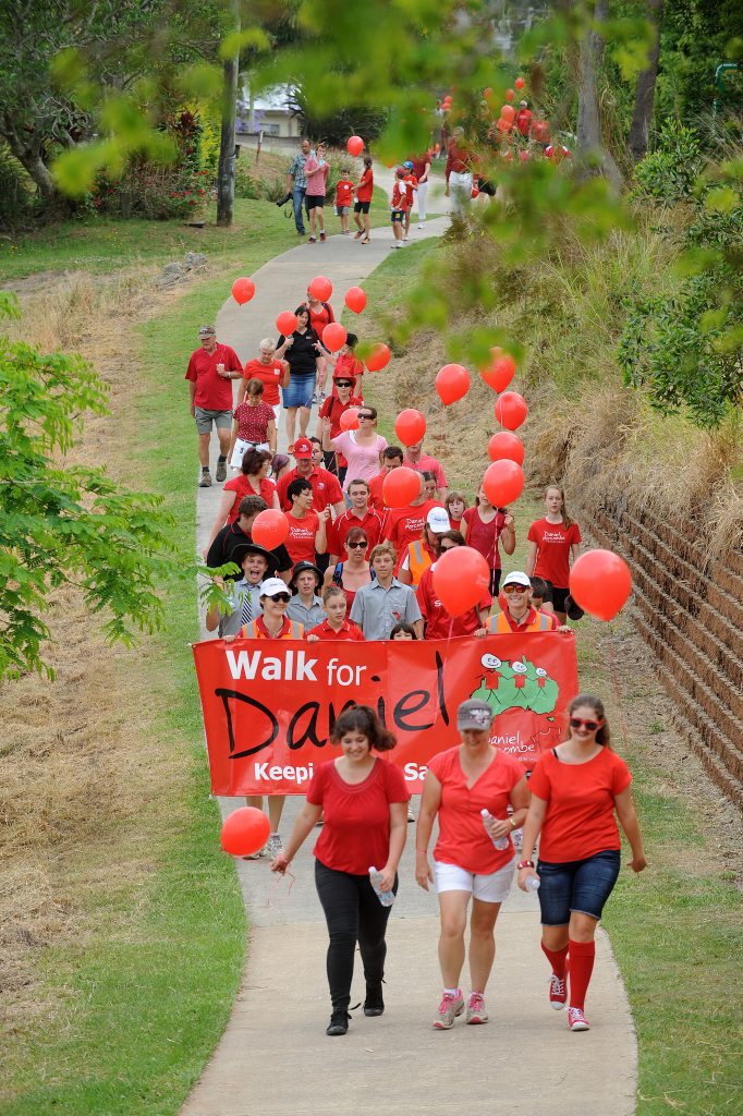 The Walk for Daniel -- in honour of slain schoolboy Daniel Morcombe, ends near where this child was reportedly The Walk for Daniel -- in honour of slain schoolboy Daniel Morcombe, ends near where this child was reportedly