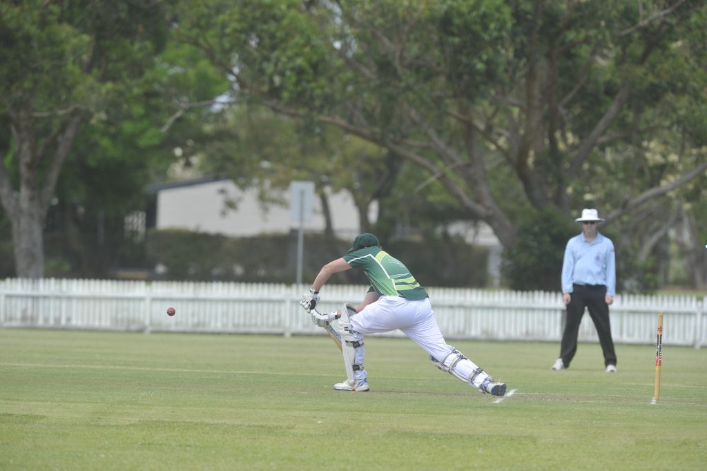 Casino Cavaliers batsman Trent Bennett during the game against Ballina Bears at Fripp Oval in Ballina. Casino Cavaliers batsman Trent Bennett during the game against Ballina Bears at Fripp Oval in Ballina.